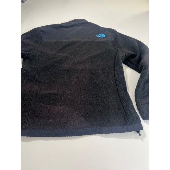 The North Face Denali Jacket Black with Blue Embroidered Logo Size Medium - Picture 9 of 12